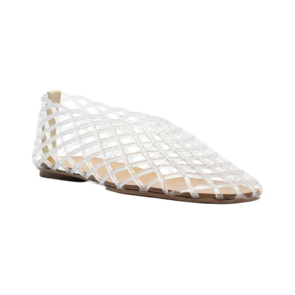 Arezzo Jada Ballet Flat, Clear